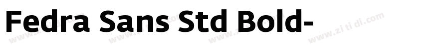 Fedra Sans Std Bold字体转换